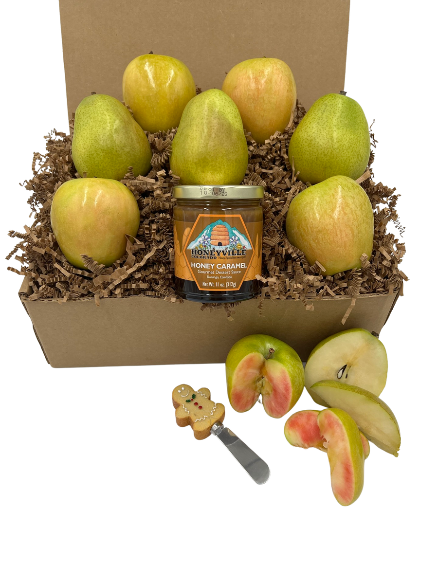 BOX3-Hidden Rose Apples ORGANIC & Comice Pears 7 CT – Honey Bear Fruit  Baskets